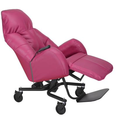 Fauteuil à pousser électrique Liberty E II PVC framboise Innov