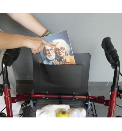 Déambulateur chaise roulante de transfert 2 en 1 Victor avec pochette de rangement