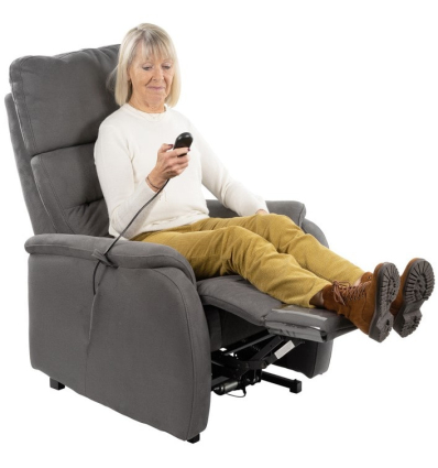 Fauteuil releveur 4 moteurs électrique Lazare gris