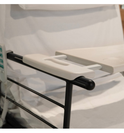 Table de lit médicalisé extensible à poser sur barrières Slide blanche