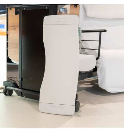 Table de lit médicalisé extensible à poser sur barrières Slide blanche