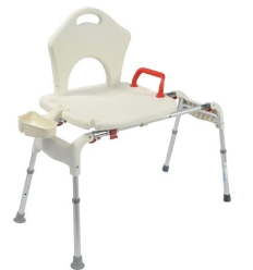 Banc de transfert baignoire Slide blanc