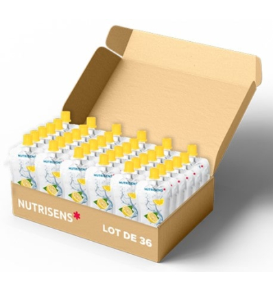 Eau gélifiée en gourde Hydrafast x36 citron Nutrisens