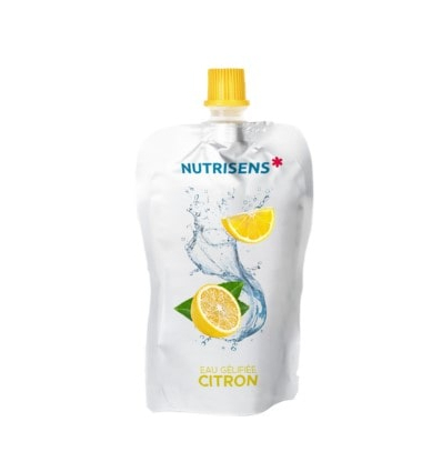 Eau gélifiée en gourde Hydrafast x36 citron Nutrisens