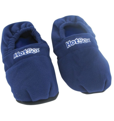Chaussons chauffants micro-ondes HotSox bleu homme