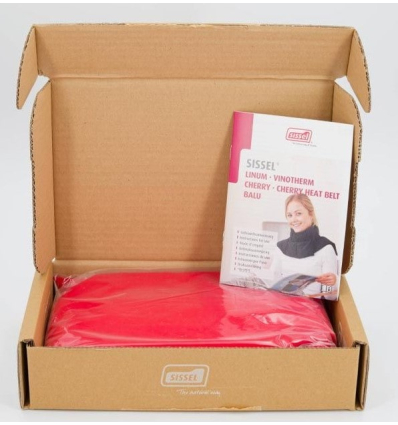 Coussin chauffant noyaux de cerises Cherry Sissel rouge