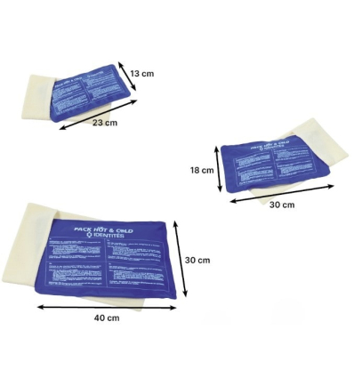 Dimensions de la compresse chauffante ou réfrigérante chaud-froid Hot Cold