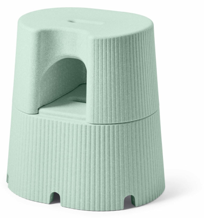 Marche pied et tabouret de bain Dorica By Acre vert