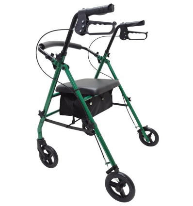 Déambulateur 4 roues léger et pliable Acier