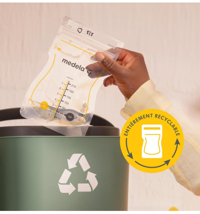 Sachets de conservation du lait maternel Easy Pour Medela recyclable