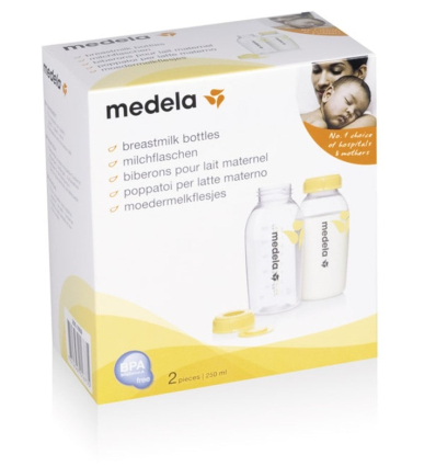 Lot de 2 biberons Medela 250ml pour lait maternel