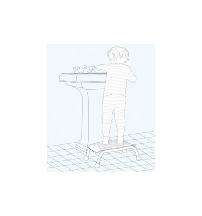 Marche pied antidérapant douche et baignoire Let's Step TrustCare