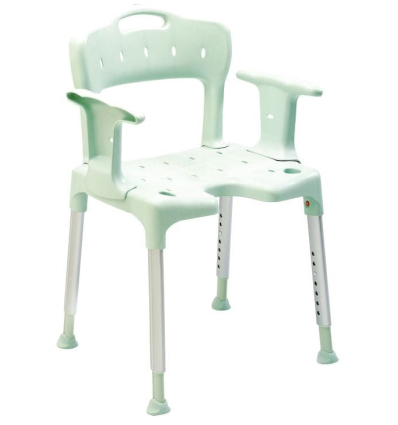 Chaise de douche avec accoudoirs Etac Swift vert