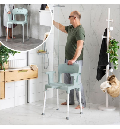 Chaise de douche avec accoudoirs Etac Swift