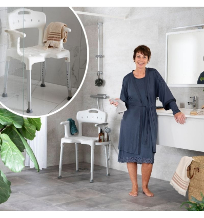 Chaise de douche avec accoudoirs Etac Swift