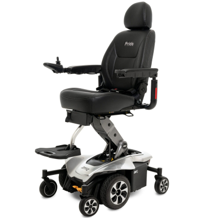 Fauteuil roulant électrique releveur handicapé Jazzy Air 2 gris