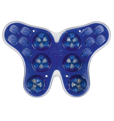 Pelote avec picots de la ceinture lombaire LumboTrain Bauerfeind Titane bleu