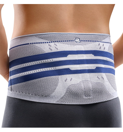 Ceinture lombaire homme LumboTrain Bauerfeind Titane bleu