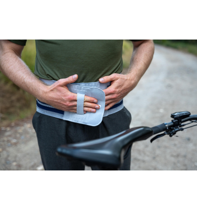 Ceinture lombaire homme LumboTrain Bauerfeind Titane bleu