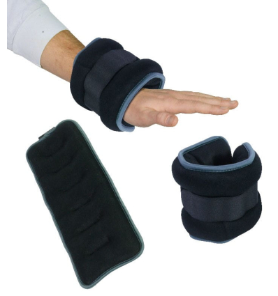 Paire de bracelets lestés discrets pour la rééducation 2 kg
