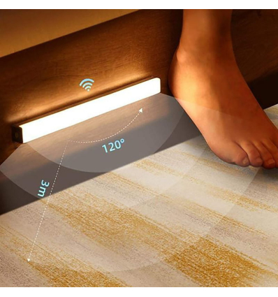 Barrette d'éclairage LED à détection de mouvements