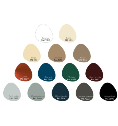 Coloris epoxy du lit médicalisé électrique 2 personnes Harmonie Twice Flamand