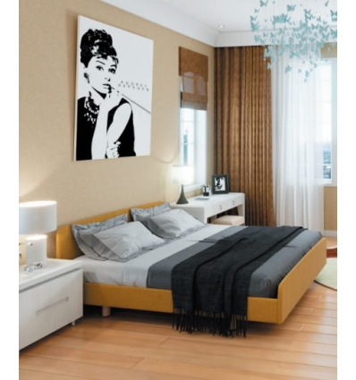 Lit médicalisé électrique 2 personnes Harmonie Twice Flamand jaune moutarde