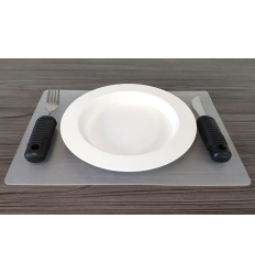 Set de table rectangulaire antidérapant Ergo transparent