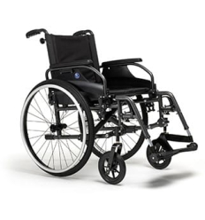 Fauteuil roulant handicapé manuel pliable D200N Initial Vermeiren dossier fixe