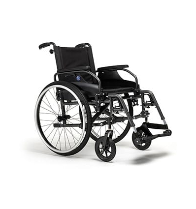 Fauteuil roulant handicapé manuel pliable D200N Initial Vermeiren dossier fixe