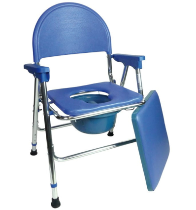Chaise percée médicale pliante toilette Islande avec assise amovible