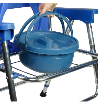 Pot de la chaise percée médicale pliante toilette Islande