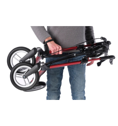 Déambulateur 4 roues léger et pliable Gemino 30 Sunrise compact