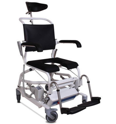 Fauteuil de douche et WC électrique ErgoTip assise en U