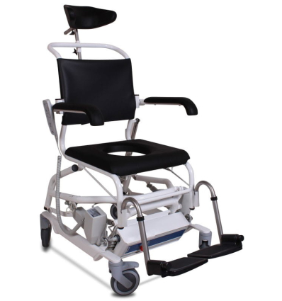 Fauteuil de douche et WC électrique ErgoTip assise standard