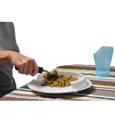 Rebord d'assiette incurvé