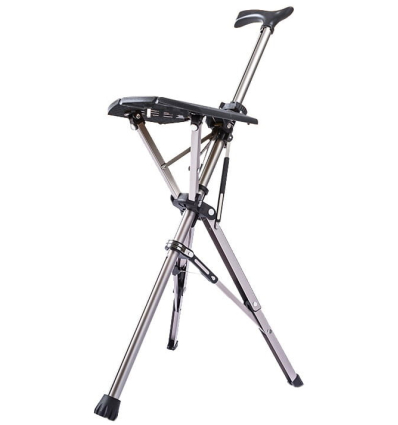 Canne siège pliable ultra légère Ta Da Chair noir