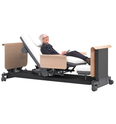Lit médicalisé électrique 1 personne rotatif et releveur Rotobed Free