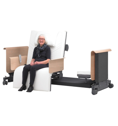 Lit médicalisé électrique 1 personne rotatif et releveur Rotobed Free