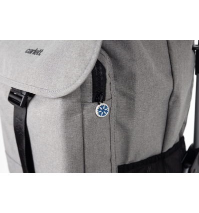 Chariot de courses 4 roues à pousser Lett 435 Classic Carlett avec sac isotherme