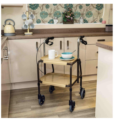 Table desserte roulante d'intérieur avec freins