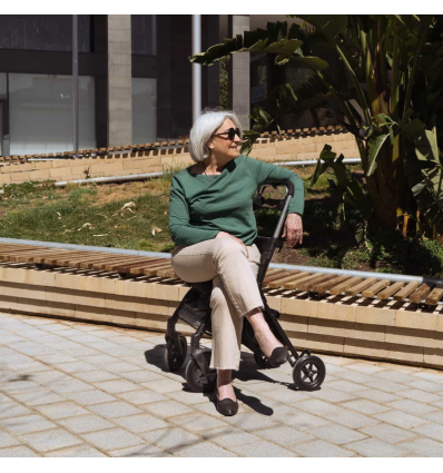 Déambulateur chariot de courses 4 roues à pousser pliable R05 Playcare