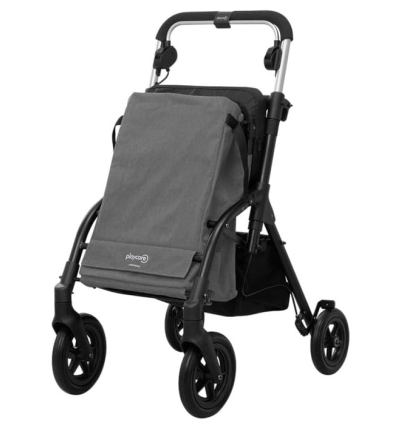 Déambulateur chariot de courses 4 roues à pousser pliable R05 Playcare gris