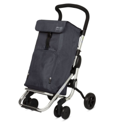 Chariot de courses 4 roues à pousser pliable Playcare gris