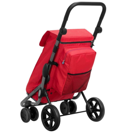 Chariot de courses 4 roues à pousser pliable Go Plus Playmarket