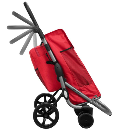 Chariot de courses 4 roues à pousser pliable Go Plus Playmarket avec poignée réglable