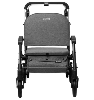 Déambulateur et chariot de courses 4 roues à pousser avec siège Care Lux