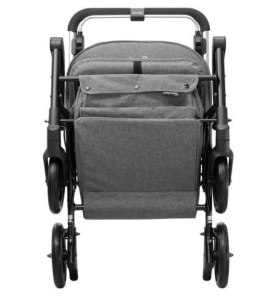 Déambulateur et chariot de courses 4 roues à pousser avec siège Care Lux