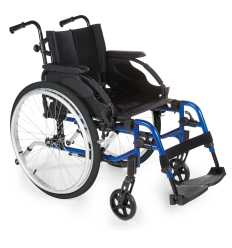 Fauteuil roulant manuel pliable avec dossier fixe Action 3 NG S Invacare bleu