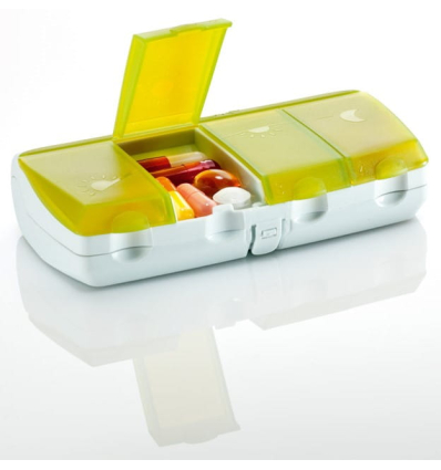 Pilulier journalier pour médicament Pilbox Daily avec ouverture facile